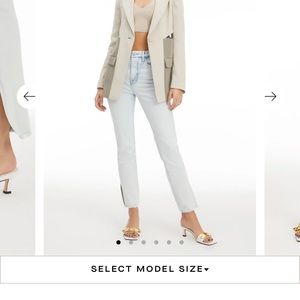 NWOT Good American-Good Classic Side Slit 10/30